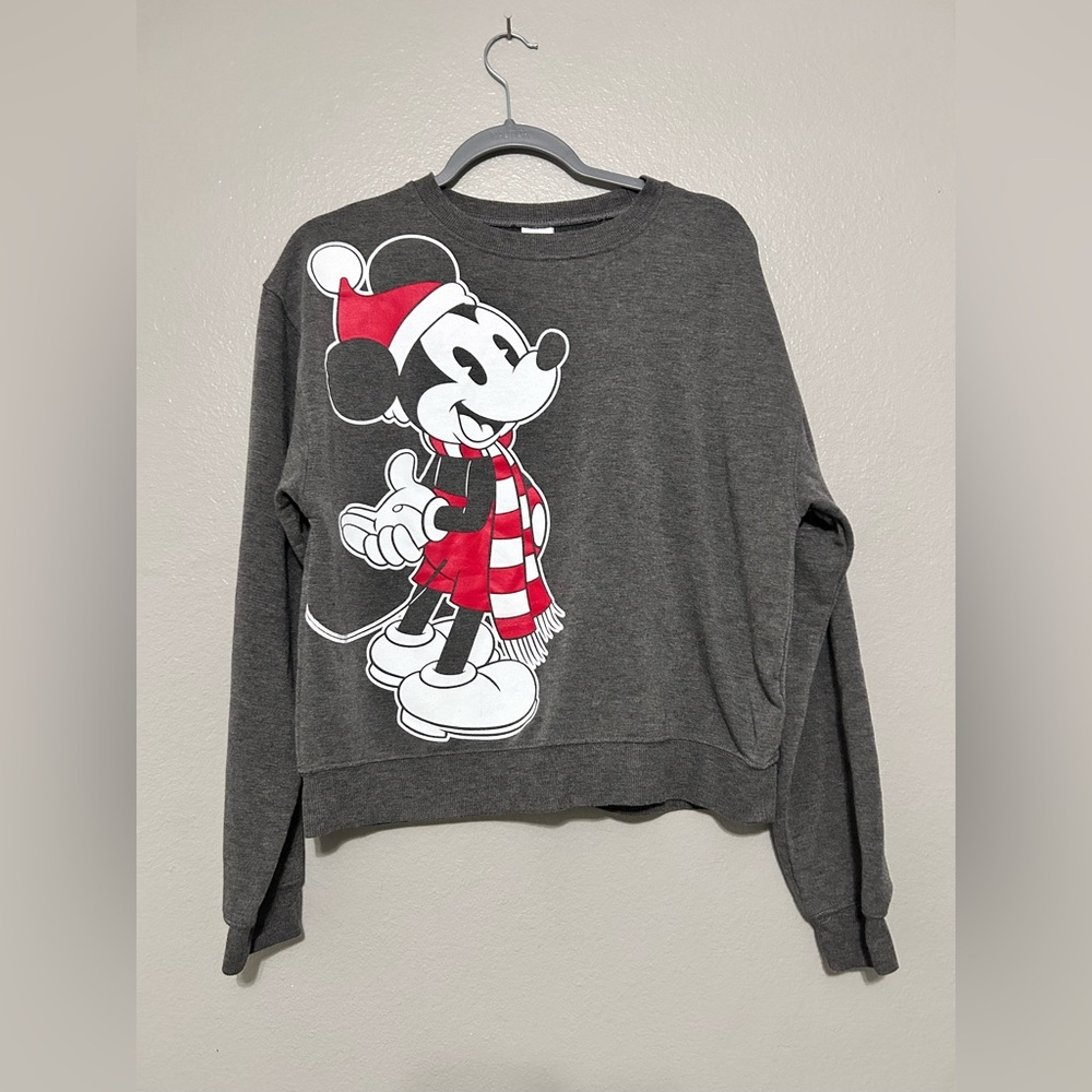 Gray Mickey Mouse Sweatshirt